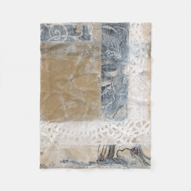 Lace Collage II Fleece Blanket (Front)