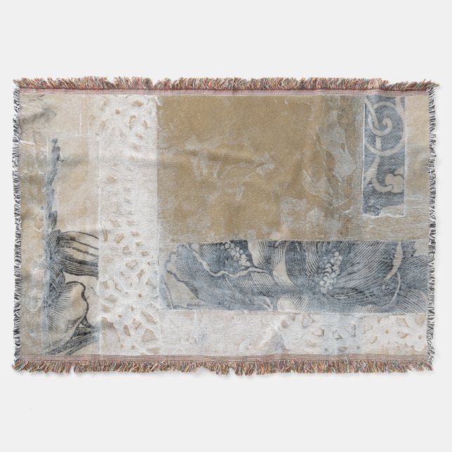 Lace Collage II Throw Blanket (Front)