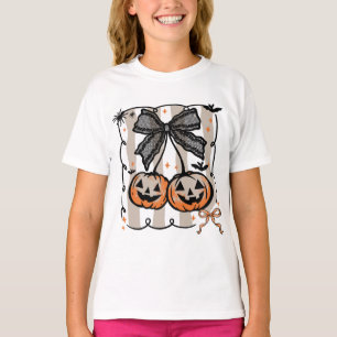 Lace Coquette Pumpkin Gothic Halloween T-Shirt