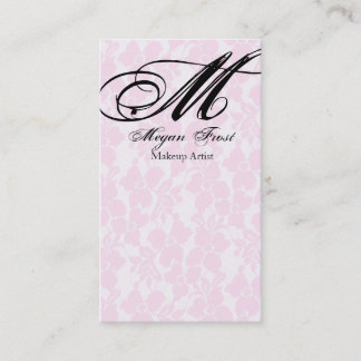 lace customise your monogram business card