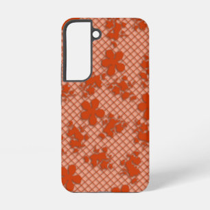 Lace dark Copper Floral Samsung Galaxy S6, Tough Case