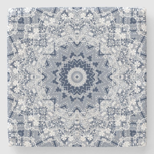 Lace decoration stone coaster (Front)