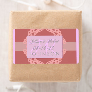 Lace design Wedding label