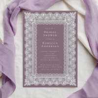 Lace Doily Blush Purple Elegant Bridal Shower