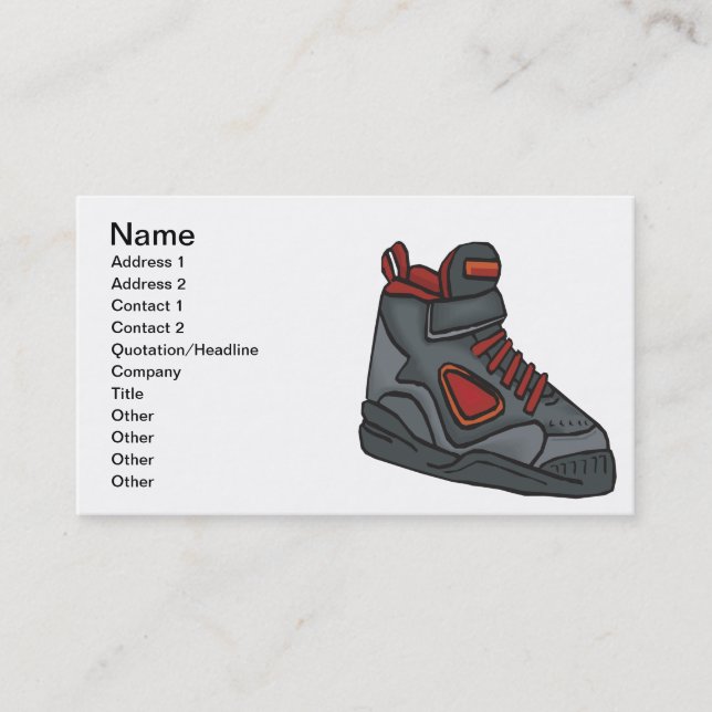 Lace Em Up Business Card (Front)