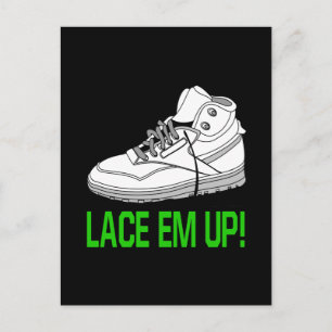 Lace Em Up Postcard