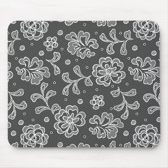 Lace fabric pattern 1 mouse mat (Front)