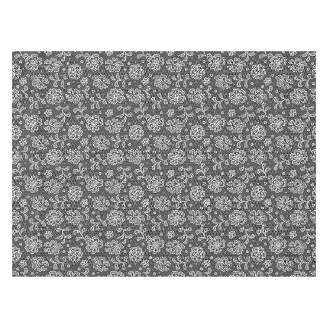 Lace fabric pattern 1 tablecloth (Front (Horizontal))