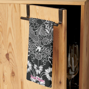 Lace Floral Harmony Tea Towel
