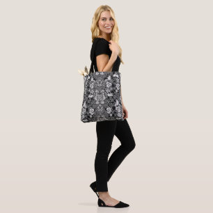 Lace Floral Harmony Tote Bag