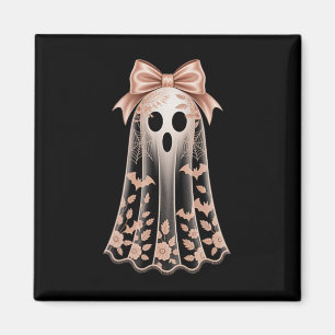 Lace Ghost Coquette Bow Pocket Women Girls Hallowe Magnet