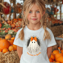 Lace Ghost in Orange Bow Ornate Frame Design