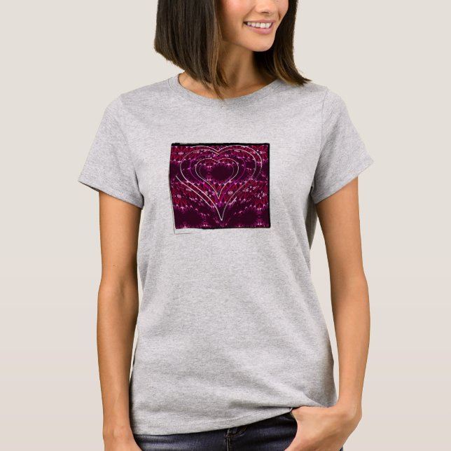 Lace  Hearts T-Shirt (Front)