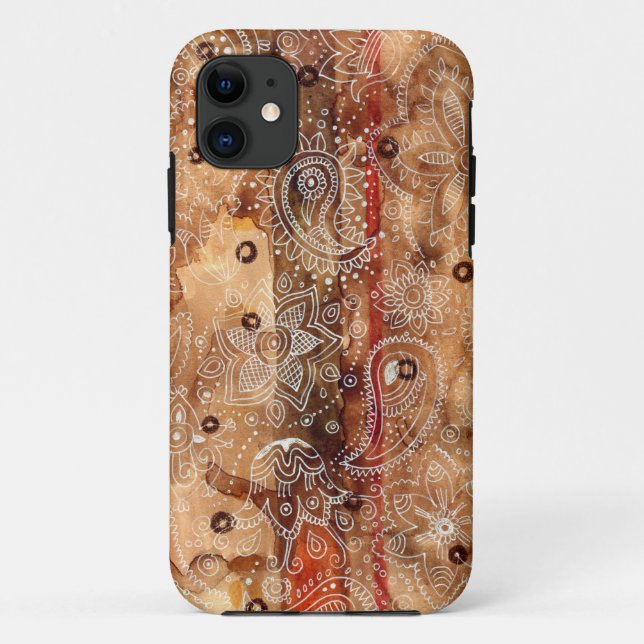 Lace Henna Case-Mate iPhone Case (Back)