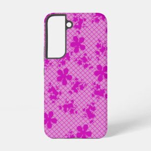 Lace Hot Pink Floral Samsung Galaxy S6, Tough Case