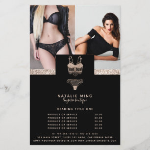 Lace Lingerie Boutique Photo Prices Flyer