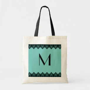 Lace Monogram Tote Bag