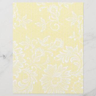 Lace on Linen Pretty Wedding Scrapbook Paper