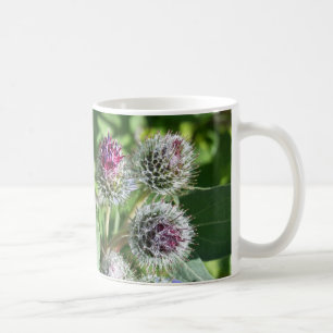 lace over thistle coffee mug