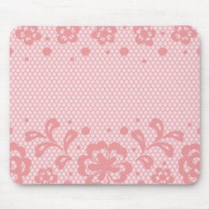 Lace pattern, flower vintage 3 mouse mat