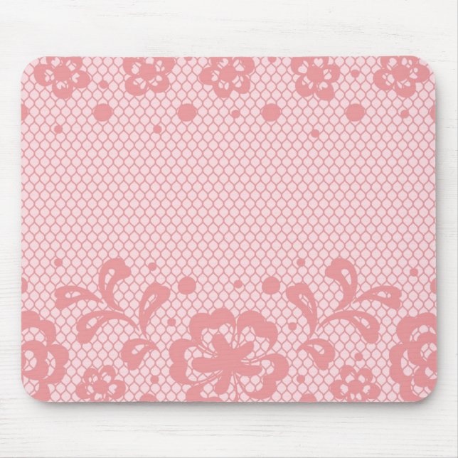 Lace pattern, flower vintage 3 mouse mat (Front)
