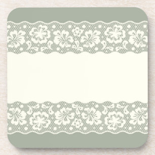 Lace pattern, flower vintage 5 coaster