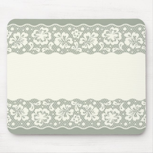 Lace pattern, flower vintage 5 mouse mat (Front)