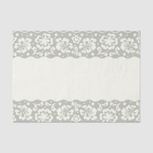 Lace pattern, flower vintage 5 tissue paper