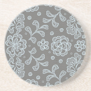 Lace pattern, flower vintage 6 coaster