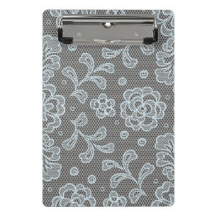 Lace pattern, flower vintage 6 mini clipboard