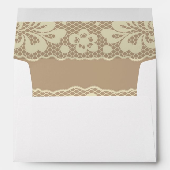 Lace pattern, flower vintage 7 envelope (Back (Bottom))