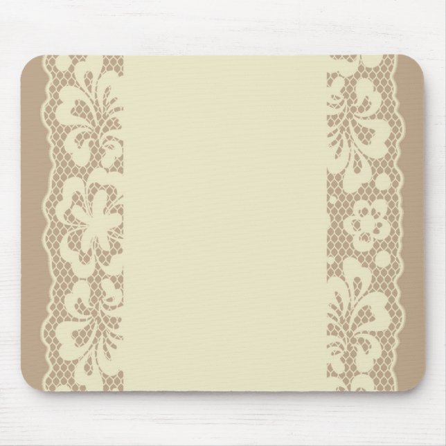 Lace pattern, flower vintage 7 mouse mat (Front)