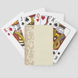 Lace pattern, flower vintage 7 playing cards
