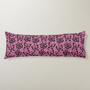 lace pattern with butterflies body cushion