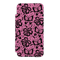 lace pattern with butterflies