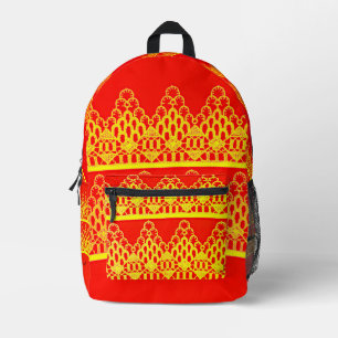 Lace Print Cut Sew Bag
