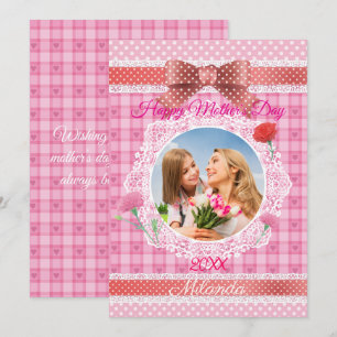 Lace Ribbon Happy Mother’s Day Card