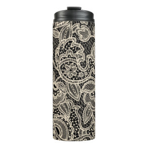 Lace seamless pattern thermal tumbler