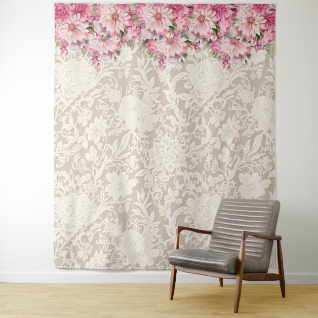 Lace-style Backdrop Tapestry (In Situ)