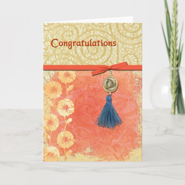 Lace Swirl Congratulations Card (Front)