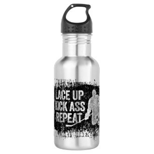 Lace Up. Repeat. (hockey) 532 Ml Water Bottle