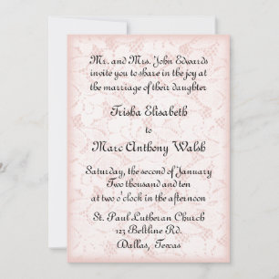 Lace Wedding Invitation