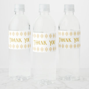 Lace Wedding Water Bottle Labels