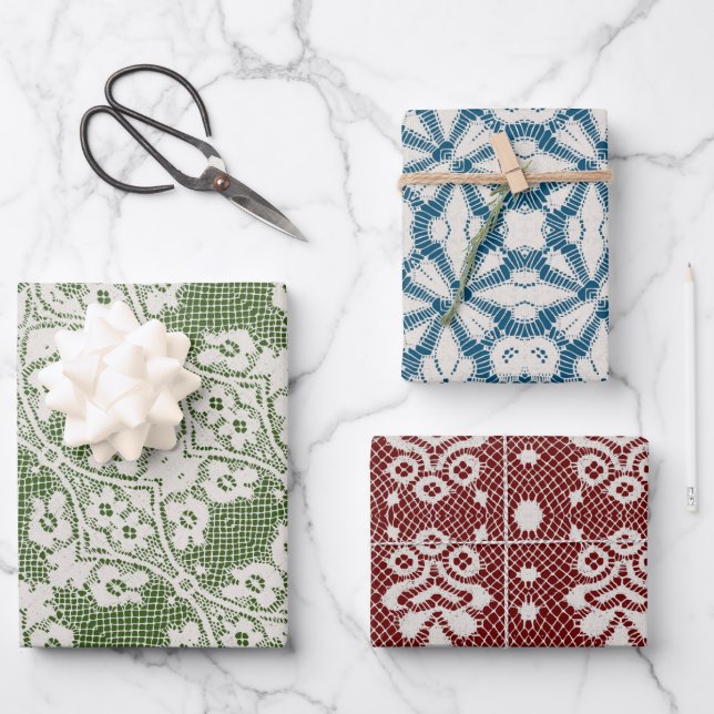 Lace Wrapping Paper Sheets (Front)