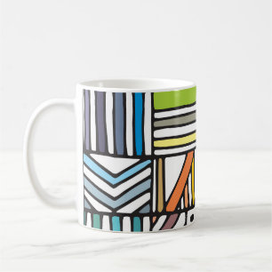 Laced Beige Lilac: Seamless Vintage Coffee Mug