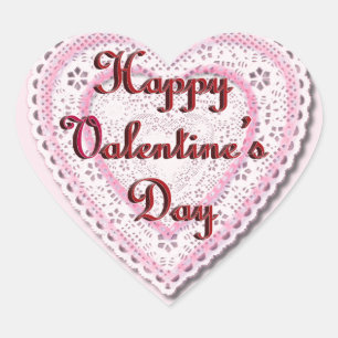 Laced Heart Valentine's Day Sticker