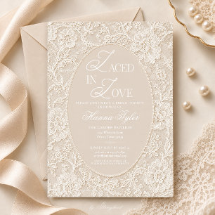 Laced In Love Bridal Shower Invitation