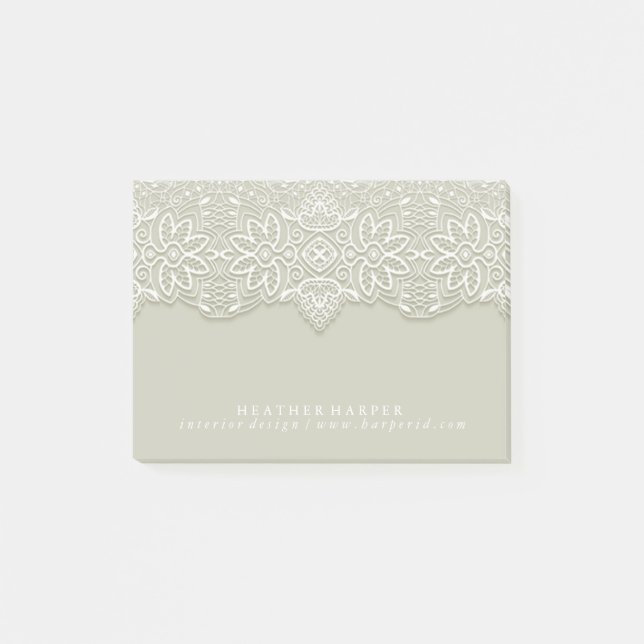 Laced Post-it Notes Notepad (Front)