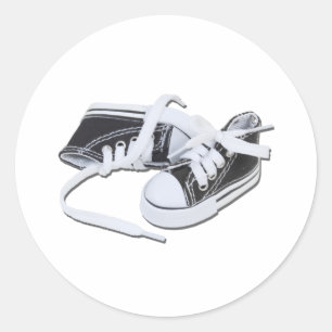 LacedTennisShoes032112.png Classic Round Sticker