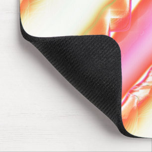 Lacelike on wide stripes in silky pink to beige mouse mat